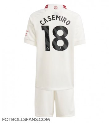 Manchester United Casemiro #18 Replika Tredje Tröja Barn 2023-24 Kortärmad (+ Korta byxor)